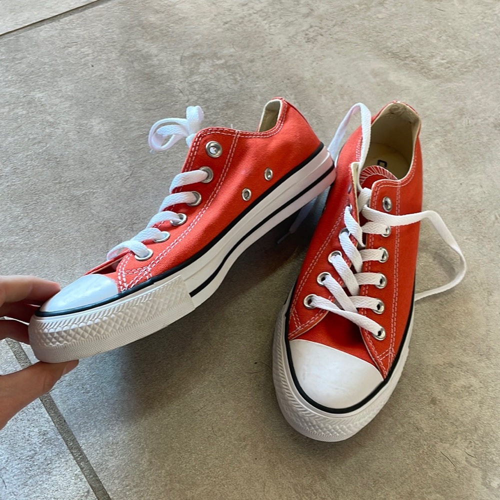 Never worn, orange Converse!